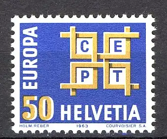 Union européenne 1963 Suisse 781, marque ** / MNH