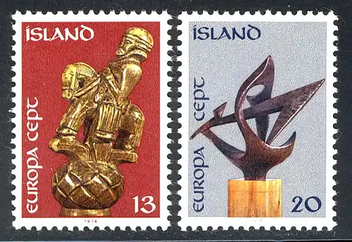 Union européenne 1974 Islande 489-490, taux ** / NHM