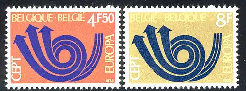 Europaunion 1973 Belgien 1722-1723, Satz ** / MNH
