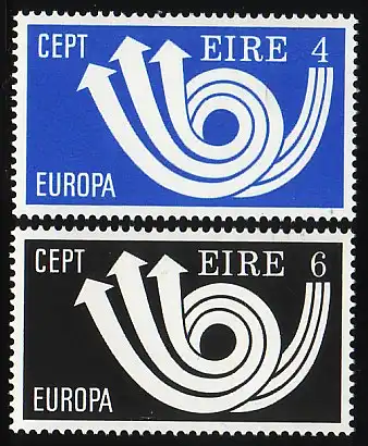 Union européenne 1973 Irlande 289-290, taux ** / NHM