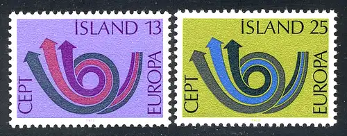 Europaunion 1973 Island 471-472, Satz ** / MNH