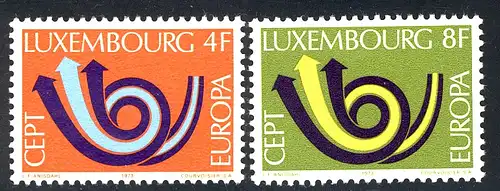 Union européenne 1973 Luxembourg 862-863, taux ** / NH