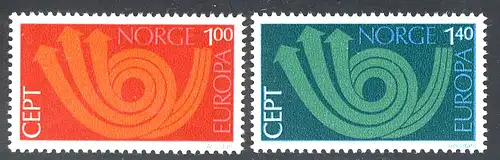 Union européenne 1973 Norvège 660-661, taux ** / NH