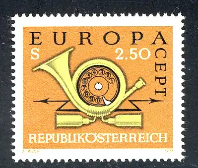 Union européenne 1973 Autriche 1416, marque ** / MNH