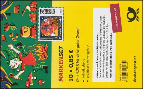 FB 118 contes de fées Rumplestiltskin 85 cent, feuille 10x3669, ** post-fraîchissement