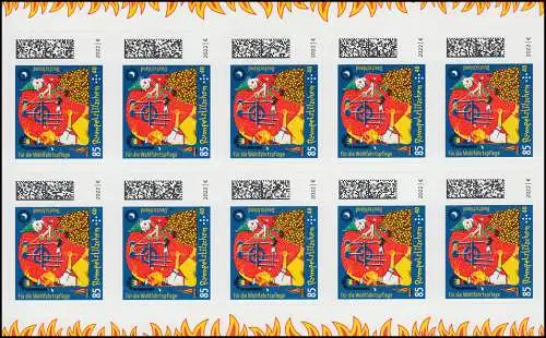 FB 118 contes de fées Rumplestiltskin 85 cent, feuille 10x3669, ** post-fraîchissement