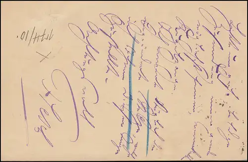 Luxembourg Carte postale P 49bII RUMELANGE 12.10.1892 vers BERLIN via LUXEMBOURG