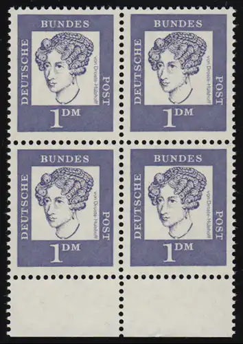 361 Bed. Deutsche 1 DM UR-Viererbl. ** postfrisch