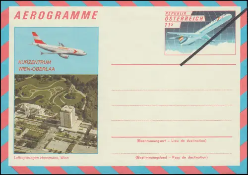 Autriche LF 22 avion 11 shilling, modèle / échantillon, ** postfrrich