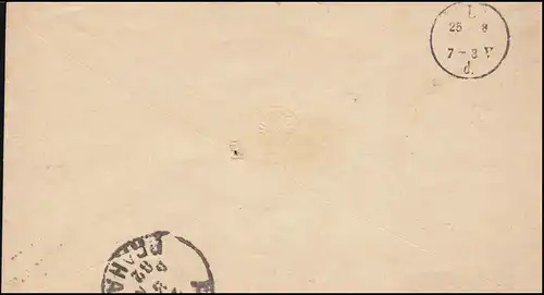 Österreich Umschlag 60I Kaiser Franz Joseph 5 Kreuzer KLAGENFURT 22.8.1882