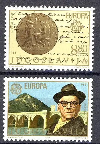 Union européenne 1983 Yougoslavie 1984-1985, taux ** / NHM