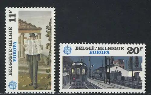 Union européenne 1983 Belgique 2144-2145, taux ** / NHM