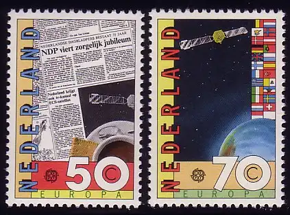 Union européenne 1983 Pays-Bas 1232-1233, taux ** / NH