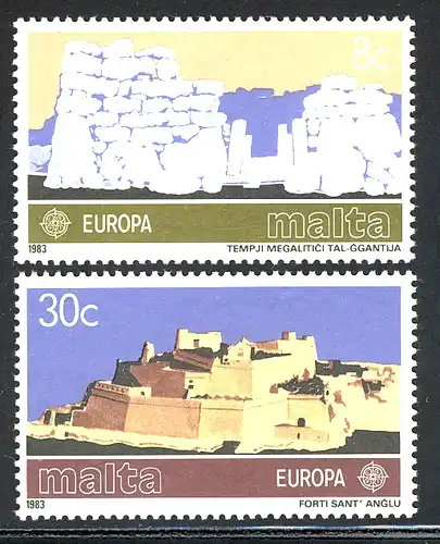 Union européenne 1983 Malte 680-681, taux ** / NHM