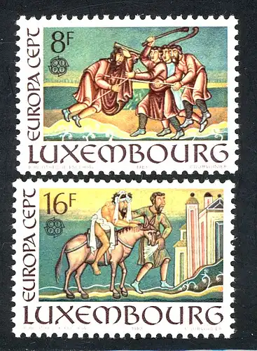 Union européenne 1983 Luxembourg 1074-1075, taux ** / NHM