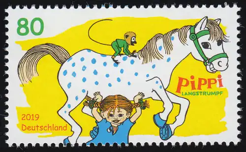 3507 Helden der Kindheit - Pippi Langstrumpf, postfrisch **