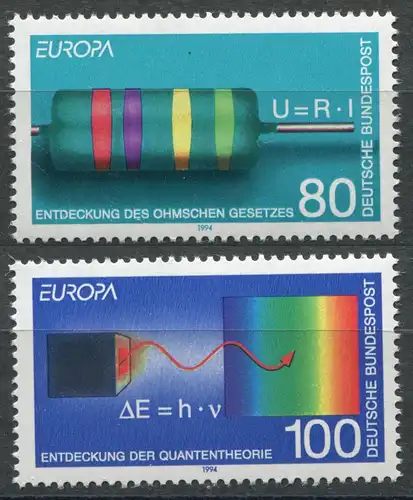 Europaunion 1994 Bundesrepublik 1732-1733I,  Satz ** / MNH aus Bogen