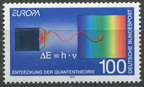 Europaunion 1994 Bundesrepublik 1733II, Marke ** / MNH aus MH 30