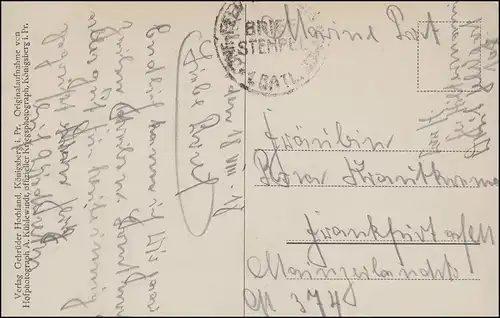 AK De la scène de guerre orientale: Mitau, Feldpost/Marine Post a couru 18.8.17