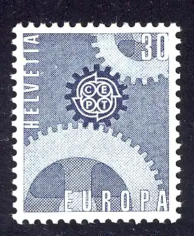 Europaunion 1967 Schweiz 850, Marke ** / MNH