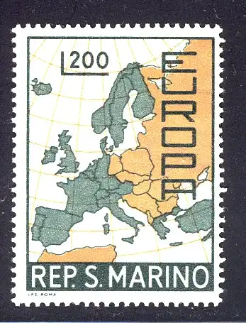 Europaunion 1967 San Marino 890, Marke ** / MNH