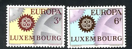 Europaunion 1967 Luxemburg 748-749, Satz ** / MNH