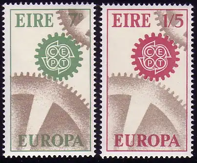 Europaunion 1967 Irland 192-193, Satz ** / MNH