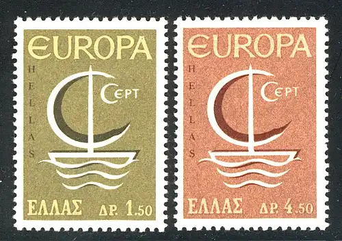 Europaunion 1966 Griechenland 919-920, Satz ** / MNH