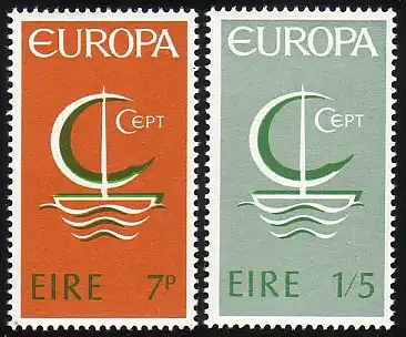 Union européenne 1966 Irlande 188-189, phrase ** / MNH