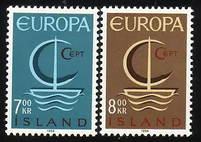 Europaunion 1966 Island 404-405, Satz ** / MNH