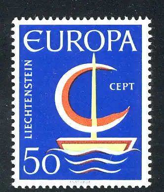 Europaunion 1966 Liechtenstein 469, Marke ** / MNH