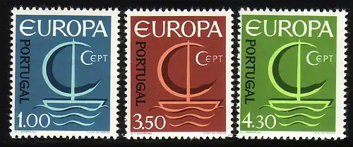 Europaunion 1966 Portugal 1012-1214, Satz ** / MNH