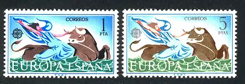 Union européenne 1966 Espagne 1642-1643, taux ** / NH