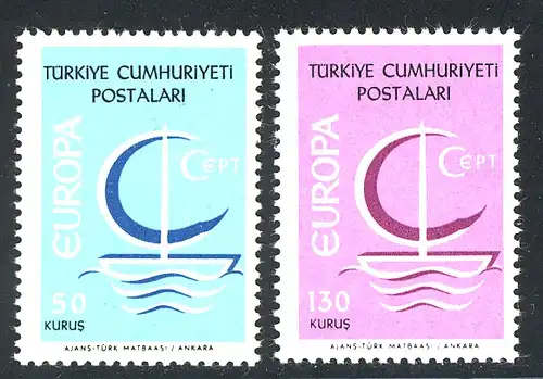 Europaunion 1966 Türkei 2018-2019, Satz ** / MNH