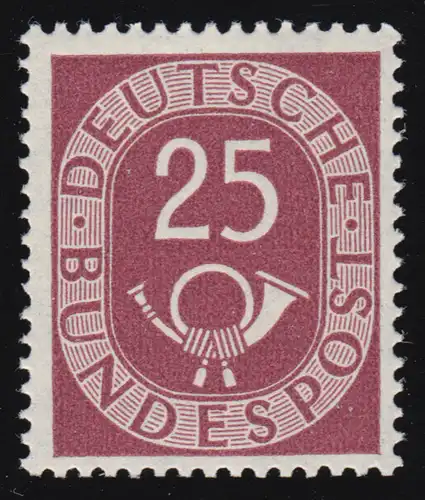 131 Posthorn 25 Pf ** postfrisch geprüft