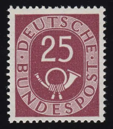 131 Posthorn 25 Pf ** postfrisch geprüft