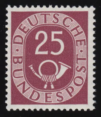 131 Posthorn 25 Pf, postfrisch **