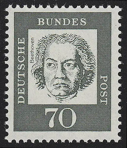 358yb Bedeutende Deutsche 70 Pf Ludwig van Beethoven **