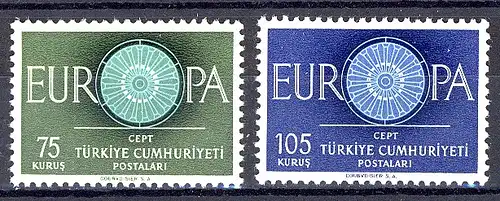 Union européenne 1960 Turquie 1774-1775, taux ** / NHM