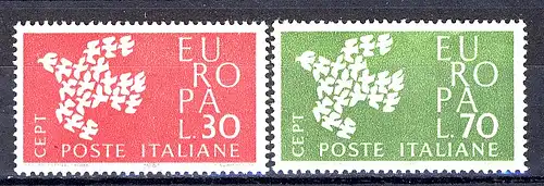 Union européenne 1961 Italie 1113-1114, taux ** / NHM