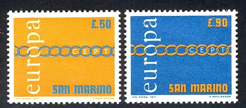 Europaunion 1971 San Marino 975-976, Satz ** / MNH
