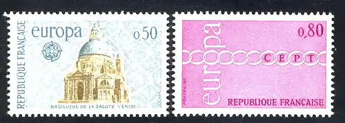 Europaunion 1971 Frankreich 1748-1749, Satz ** / MNH