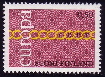 Europaunion 1971 Finnland 689, Marke ** / MNH