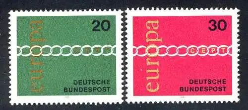 Europaunion 1971 Bundesrepublik 675-676, Satz ** / MNH