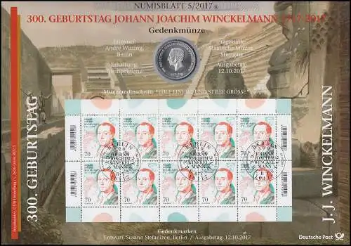 3338 Johann Joachim Winckelmann - Numisblatt 5/2.017