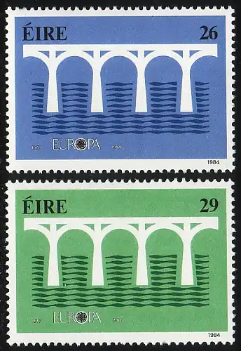 Europaunion 1984 Irland 538-539, Satz ** / MNH