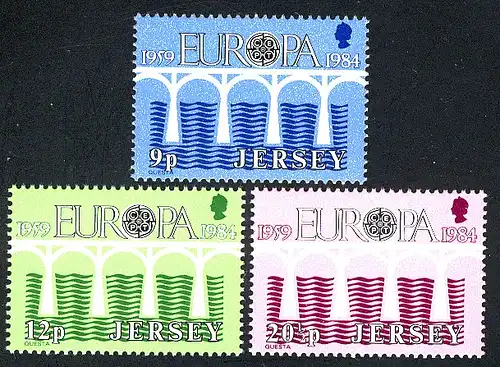 Europaunion 1984 GB-Jersey 320-322, Satz ** / MNH