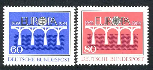 Europaunion 1984 Bundesrepublik 1210-1211, Satz ** / MNH