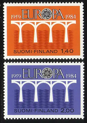 Union européenne 1984 Finlande 944-945, taux ** / NH