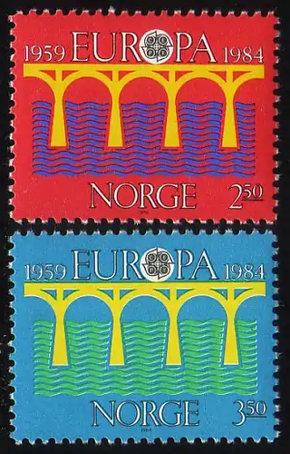 Union européenne 1984 Norvège 904-905, taux ** / NH